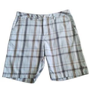 Rusty Men"s Casual Plaid Surfer Skater Shorts‎ Sz. 36